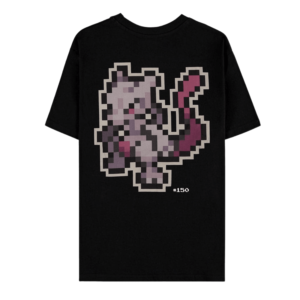 Difuzed - Pokemon - Pixel Mewtwo Short Sleeved T-Shirt - The Card Vault