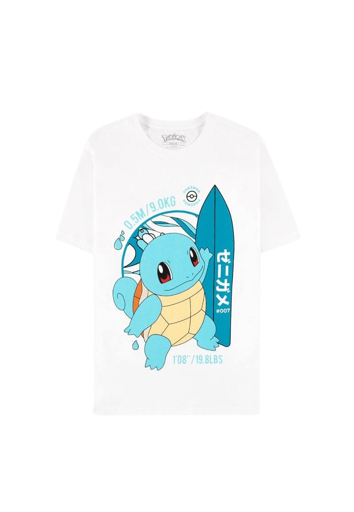 Difuzed - Pokemon - Squirtle Surf Short Sleeved T-Shirt - The Card Vault