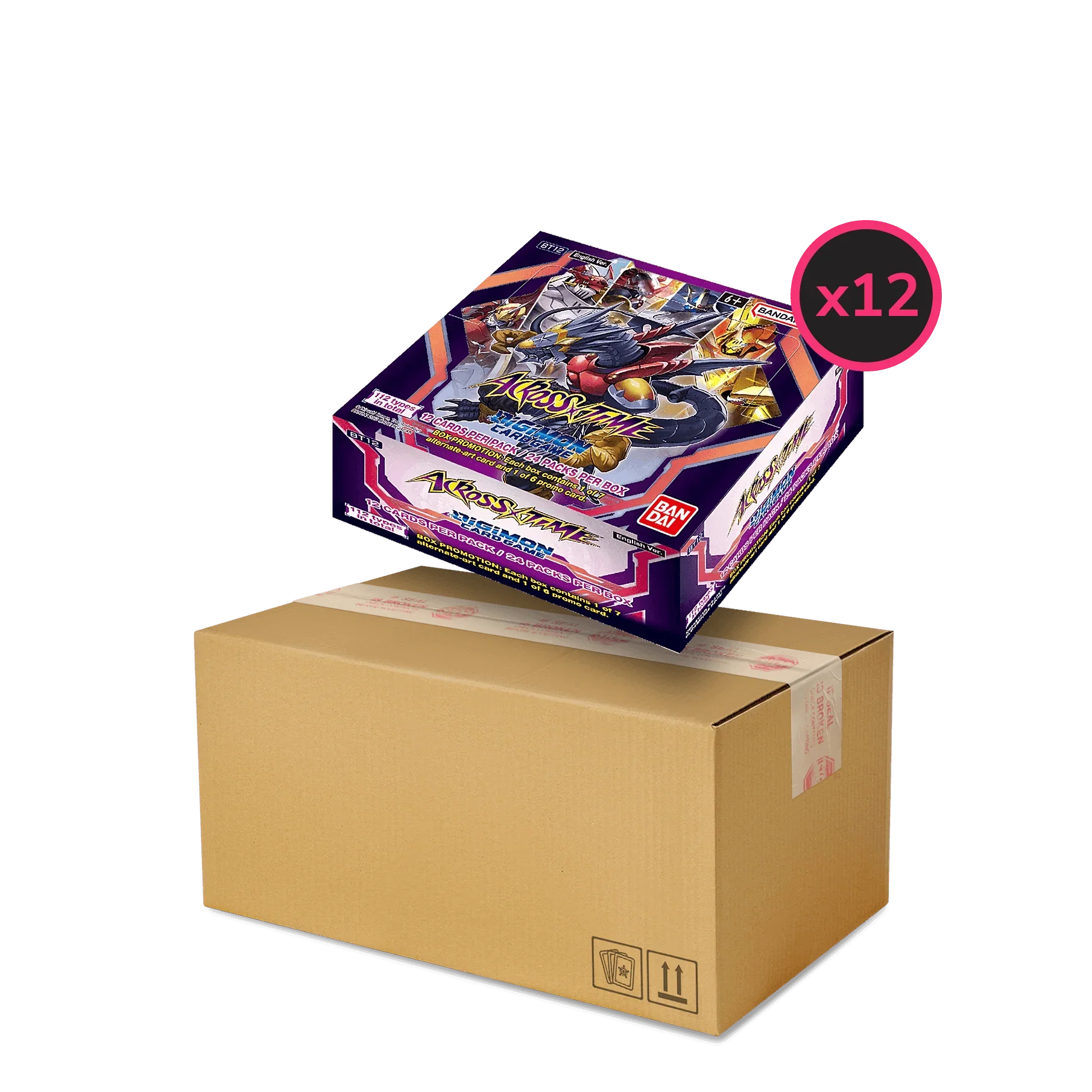 Digimon Card Game Across Time (BT12) Display Case (12x Booster Boxes) – The Card Vault