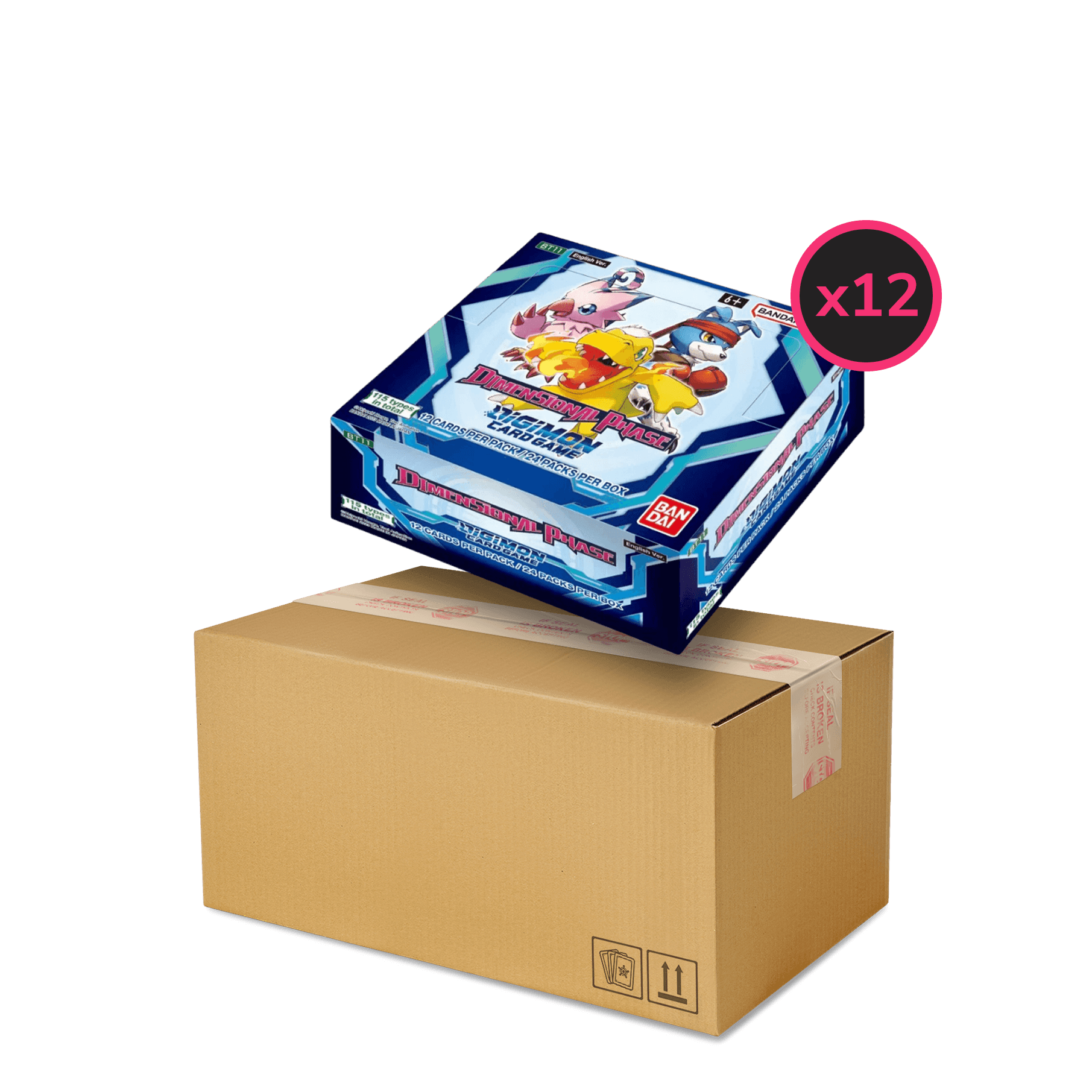 Digimon Card Game: Dimensional Phase (BT11) Display Case (12x Booster Boxes) - The Card Vault