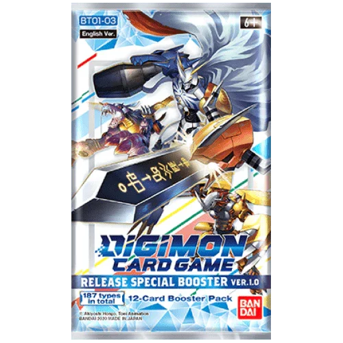 Digimon Card Game - Release Special Booster Ver. 1.0 (BT01-03) - Booster Box (24x Packs) Digimon Card Game - Release Special Booster Ver. 1.0 (BT01-03) - Booster Box (24x Packs)