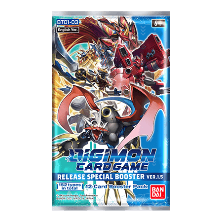 Digimon Card Game: Release Special Booster Ver.1.5 (BT01-03) Booster Pack - The Card Vault
