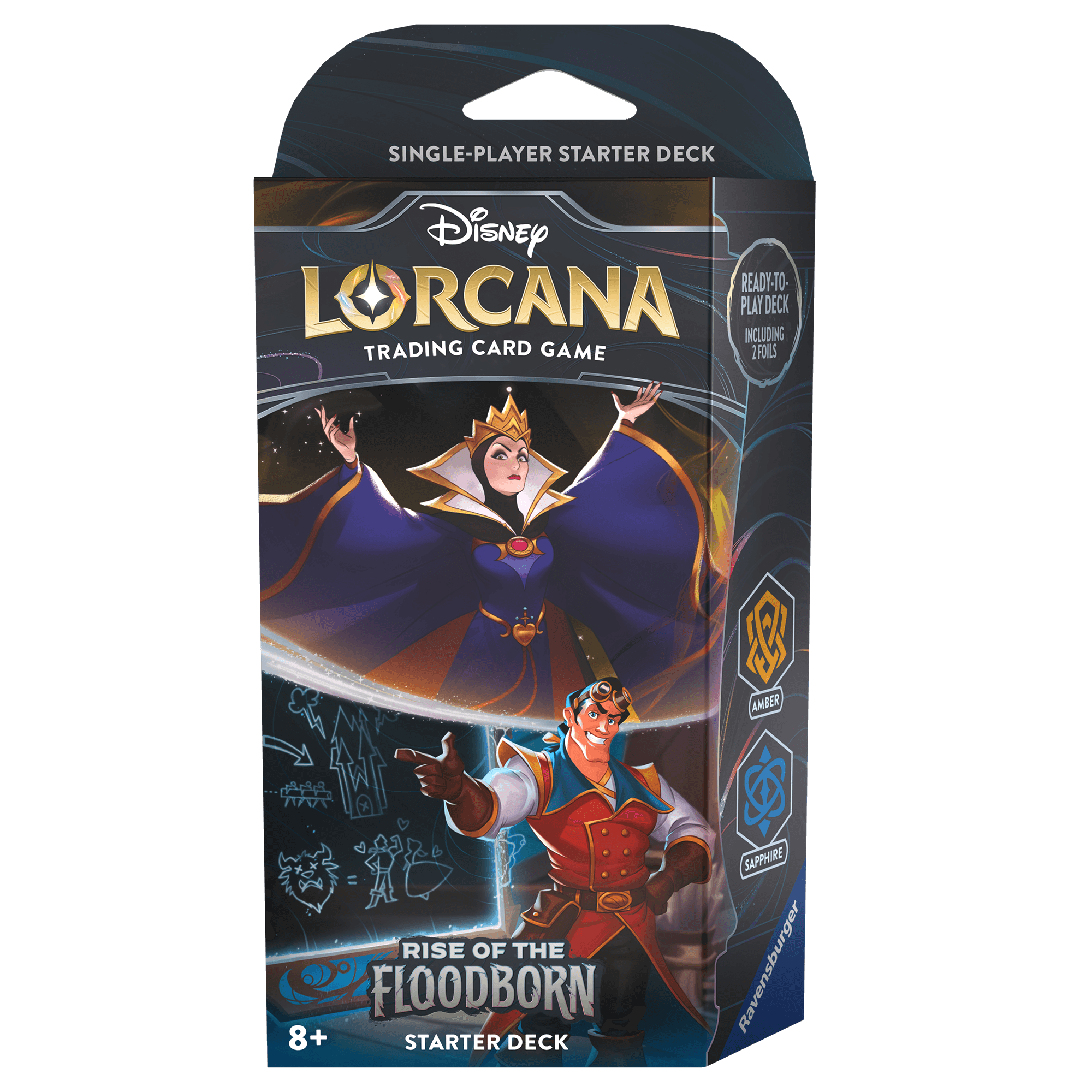 Disney - Lorcana TCG - Rise of the Floodborn - Starter Deck - Amber and Sapphire - The Card Vault