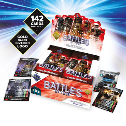 Doctor Who Battles in Time Dalek Invasion Limited Edition booster display with example cards