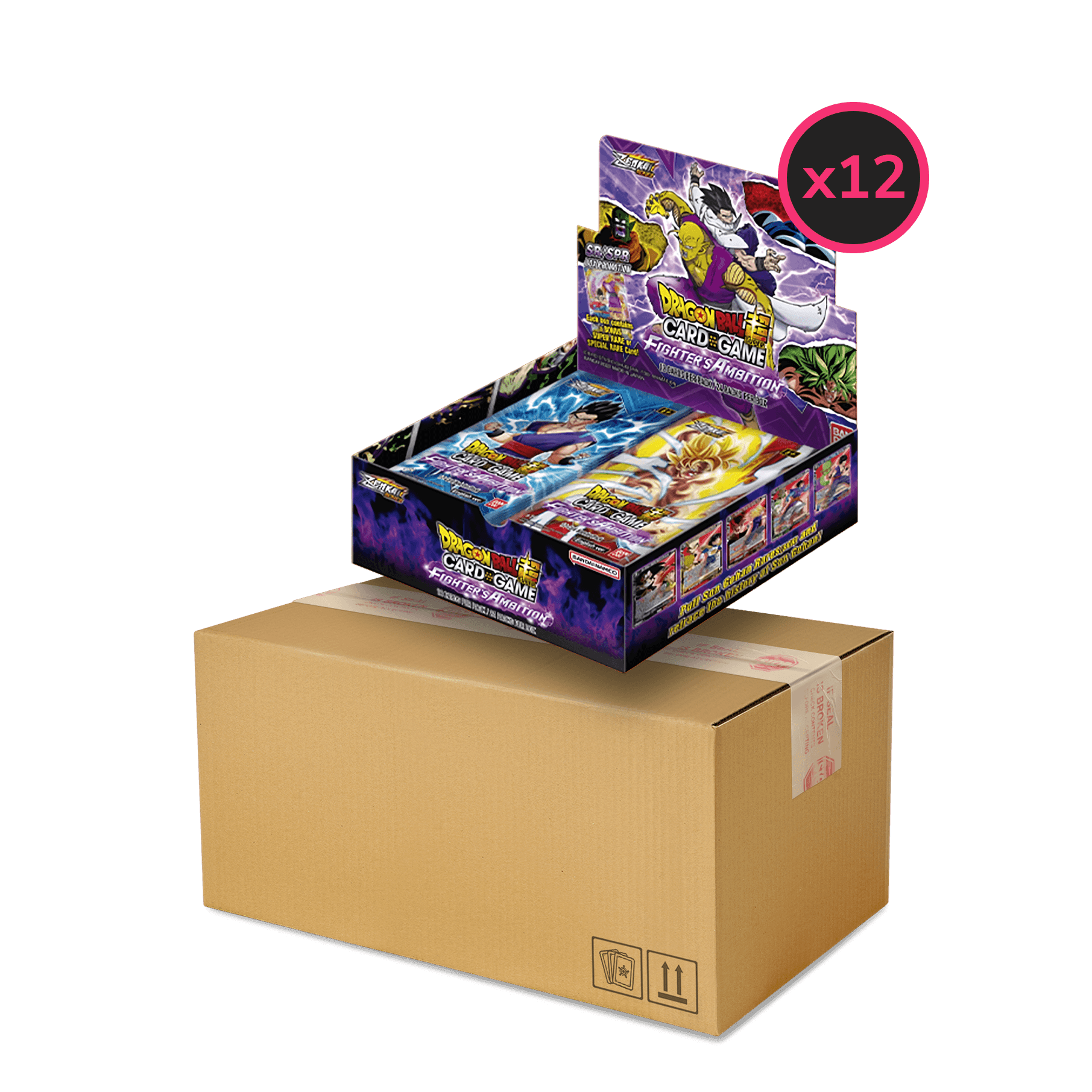 Dragon Ball Super CG: Zenkai Series Set 02 - Fighter's Ambition (DBS-B19) Display Case (12x Booster Boxes) - The Card Vault