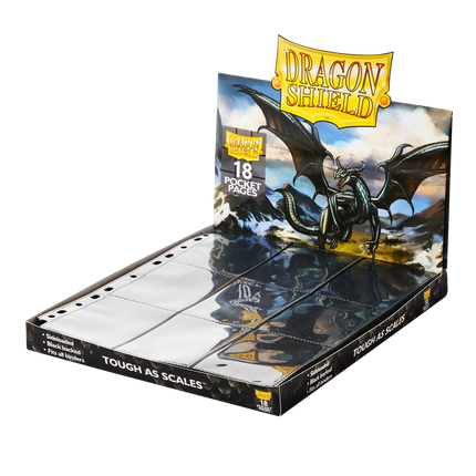 Dragon Shield - 18-Pocket Binder Pages - Standard Size - 50pk - Clear - product hero