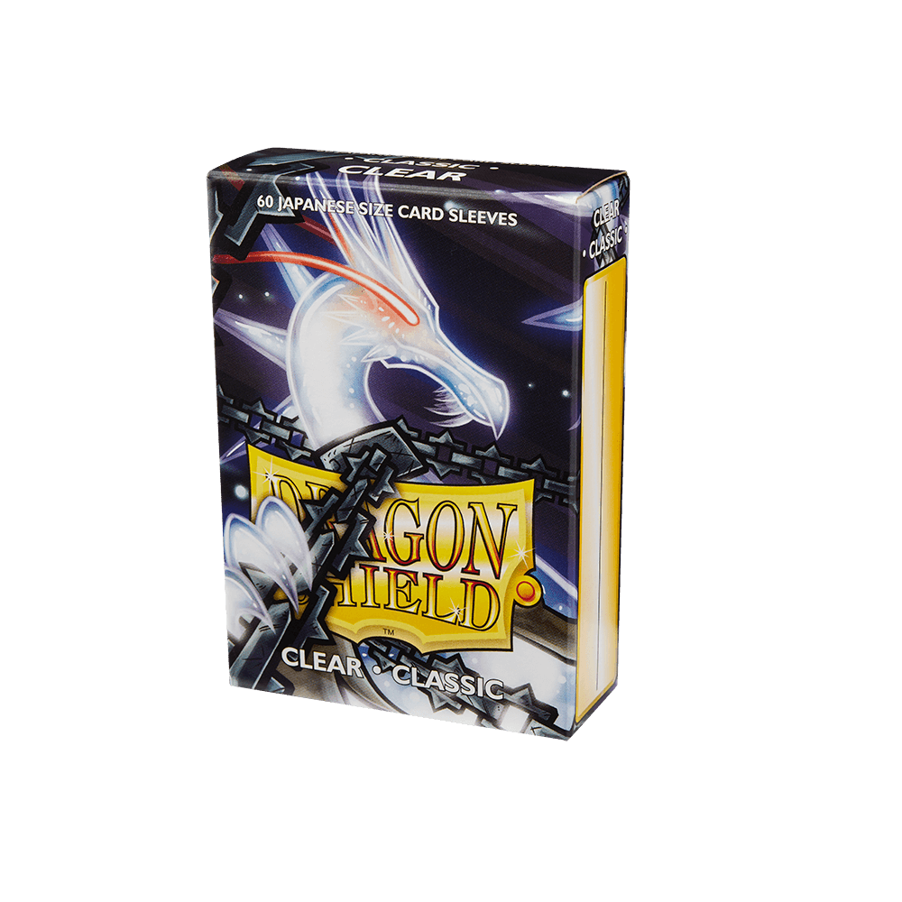 Dragon Shield - Classic Sleeves - Japanese Size - 60pk - Clear - The Card Vault