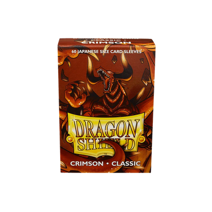 Dragon Shield - Classic Sleeves - Japanese Size - 60pk - Crimson - The Card Vault