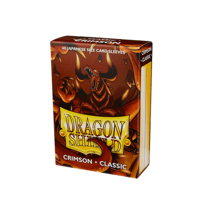 Dragon Shield - Classic Sleeves - Japanese Size - 60pk - Crimson - The Card Vault
