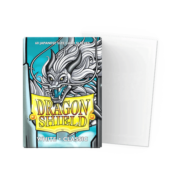 Dragon Shield - Classic Sleeves - Japanese Size - 60pk - White - The Card Vault