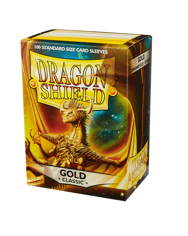 Dragon Shield - Classic Sleeves - Standard Size - 100pk - Gold - The Card Vault