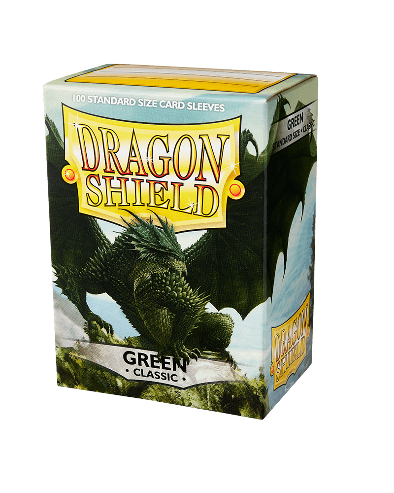 Dragon Shield - Classic Sleeves - Standard Size - 100pk - Green - The Card Vault