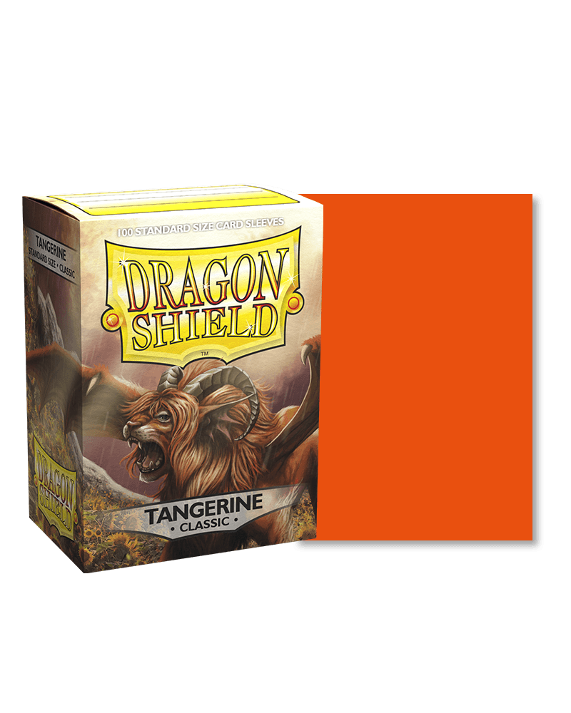 Dragon Shield - Classic Sleeves - Standard Size - 100pk - Tangerine - The Card Vault