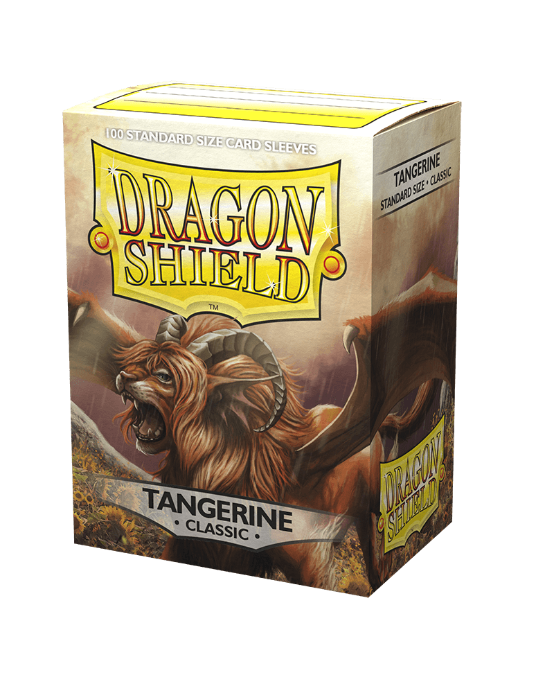 Dragon Shield - Classic Sleeves - Standard Size - 100pk - Tangerine - The Card Vault