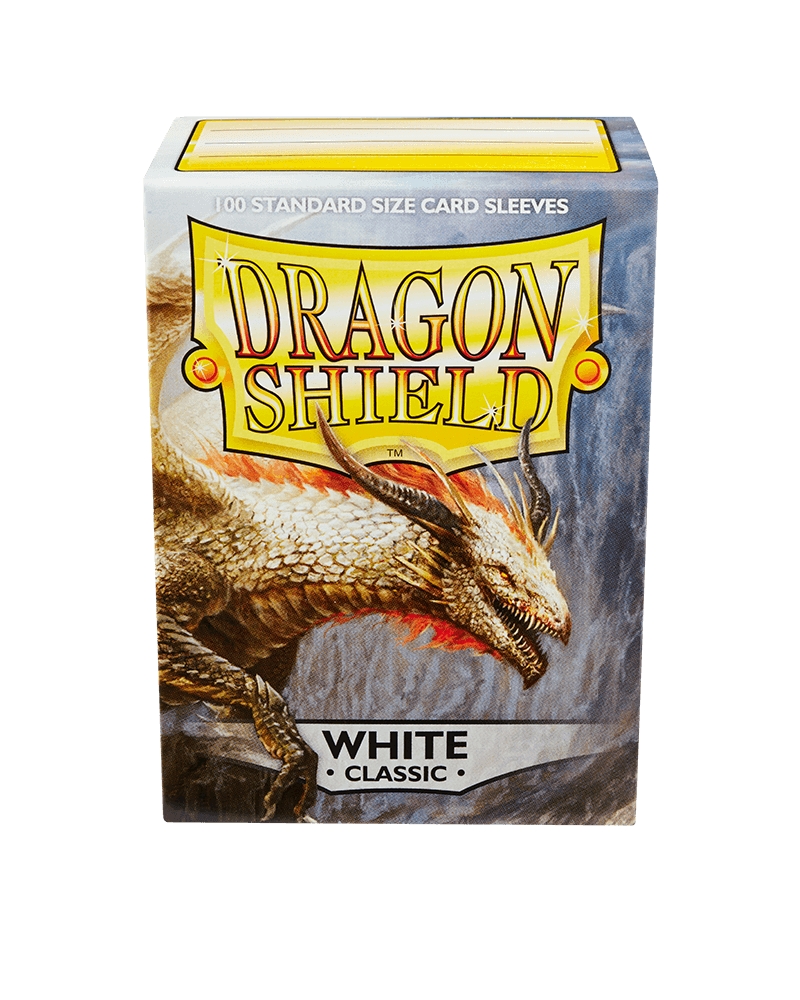 Dragon Shield - Classic Sleeves - Standard Size - 100pk - White - The Card Vault