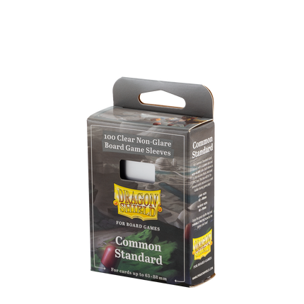 Dragon Shield - Clear/Non-Glare Board Game Sleeves - Common Standard - 100pk - product hero