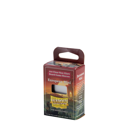 Dragon Shield - Clear/Non-Glare Board Game Sleeves - European Mini - 100pk - product hero