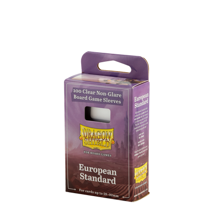 Dragon Shield - Clear/Non-Glare Board Game Sleeves - European Standard - 100pk - product hero