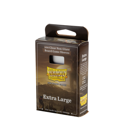 Dragon Shield - Clear/Non-Glare Board Game Sleeves - Extra Large - 100pk - product hero