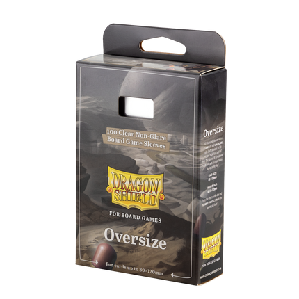 Dragon Shield - Clear/Non-Glare Board Game Sleeves - Oversize - 100pk - product hero