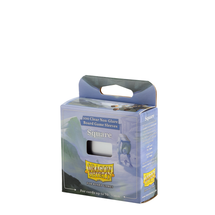 Dragon Shield - Clear/Non-Glare Board Game Sleeves - Square - 100pk - product hero