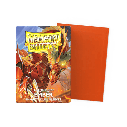 Dragon Shield - Dual Matte Sleeves - Japanese Size - 60pk - Ember - The Card Vault