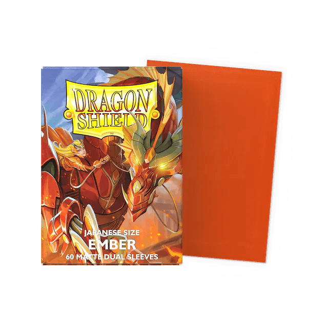 Dragon Shield - Dual Matte Sleeves - Japanese Size - 60pk - Ember - The Card Vault