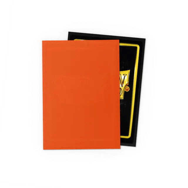 Dragon Shield - Dual Matte Sleeves - Standard Size - 100pk - Orange - The Card Vault