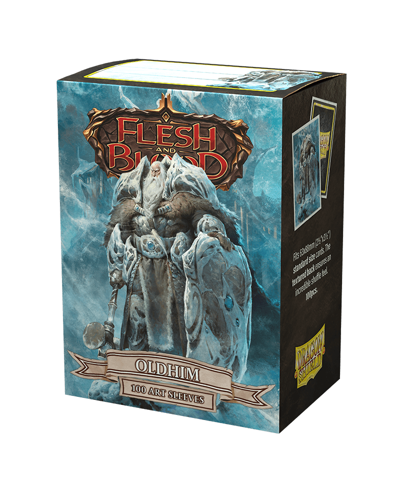Dragon Shield - Flesh and Blood - Oldhim - Brushed Art Sleeves - Standard Size - 100pk - The Card Vault