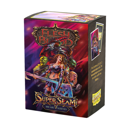Dragon Shield - Flesh and Blood - Super Slam - Matte Art Sleeves - Standard Size - 100pk - package hero
