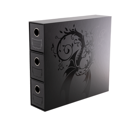 Dragon Shield - Fortress - 3-Card Drawers Vertical - Black - product hero
