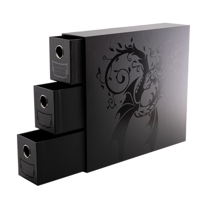 Dragon Shield - Fortress - 3-Card Drawers Vertical - Black - product detail