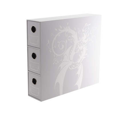 Dragon Shield - Fortress - 3-Card Drawers Vertical - White - product hero