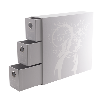 Dragon Shield - Fortress - 3-Card Drawers Vertical - White - product detail
