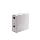 Dragon Shield - Fortress Card Drawers - Vertical 2-Drawer - White - product hero