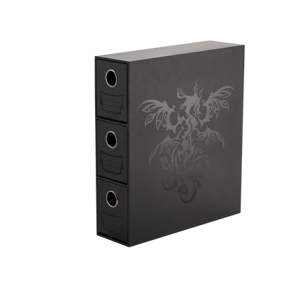 Dragon Shield - Fortress Card Drawers - Vertical 3-Drawer - Black - product hero