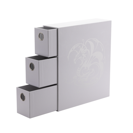 Dragon Shield - Fortress Card Drawers - Vertical 3-Drawer - White - product detail