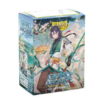 Dragon Shield - Grand Archive - Jin: Fate Defiant - Matte Art Sleeves - Standard Size - 100pk - product hero