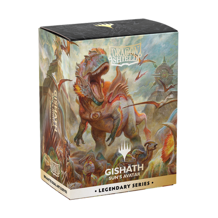 Dragon Shield - Legendary Series - Gishath, Sun´s Avatar - Matte Dual Art Sleeves - Standard Size - 100pk - product hero