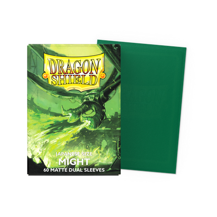 Dragon Shield - Matte Dual Sleeves - Japanese Size - 60pk - Might - product hero