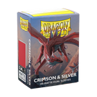 Dragon Shield - Matte Dual Sleeves - Standard Size - 100pk - Crimson & Silver - product hero