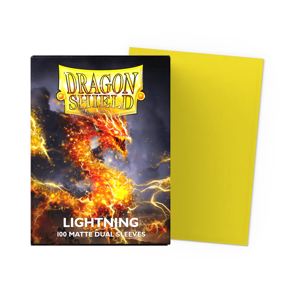 Dragon Shield - Matte Dual Sleeves - Standard Size - 100pk - Lightning - The Card Vault