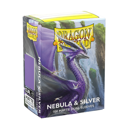 Dragon Shield - Matte Dual Sleeves - Standard Size - 100pk - Nebula & Silver - product hero