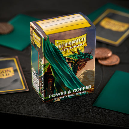 Dragon Shield - Matte Dual Sleeves - Standard Size - 100pk - Power & Copper - product detail