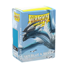 Dragon Shield - Matte Dual Sleeves - Standard Size - 100pk - Sky Blue & Silver - product hero
