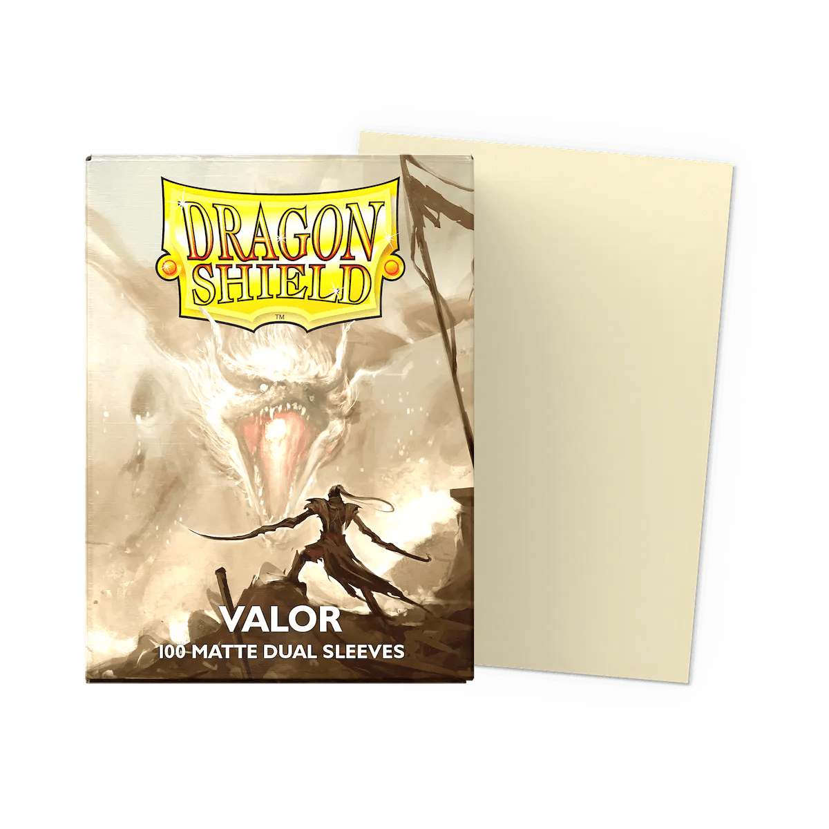 Dragon Shield - Matte Dual Sleeves - Standard Size - 100pk - Valor Cream - The Card Vault