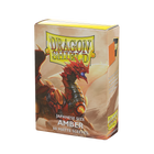 Dragon Shield - Matte Sleeves - Japanese Size - 60pk - Amber - product hero