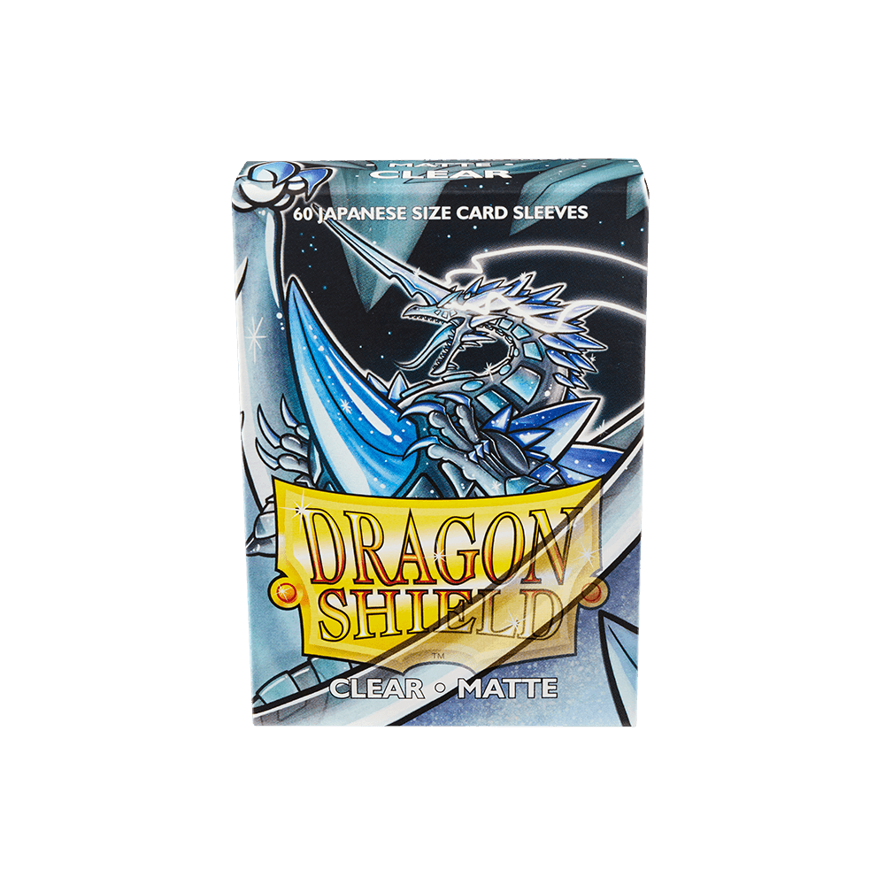 Dragon Shield - Matte Sleeves - Japanese Size - 60pk - Clear - The Card Vault
