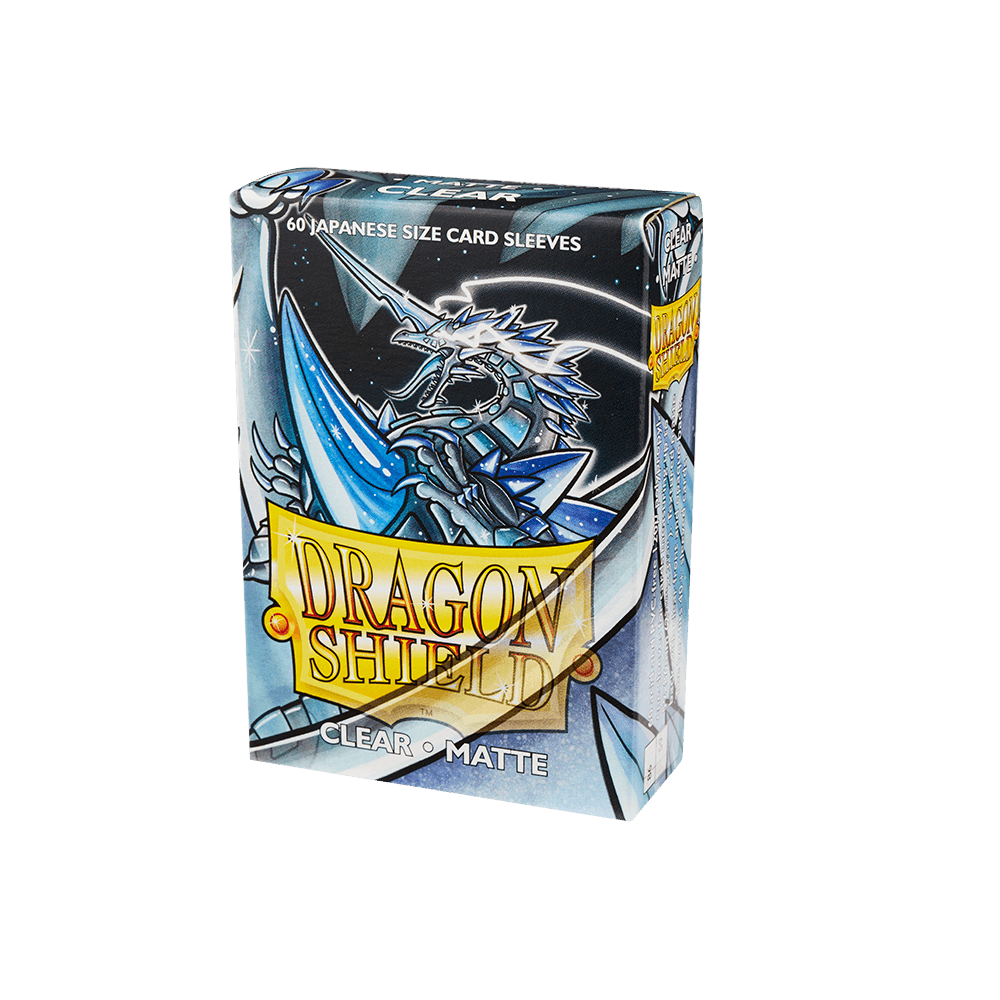 Dragon Shield - Matte Sleeves - Japanese Size - 60pk - Clear - The Card Vault