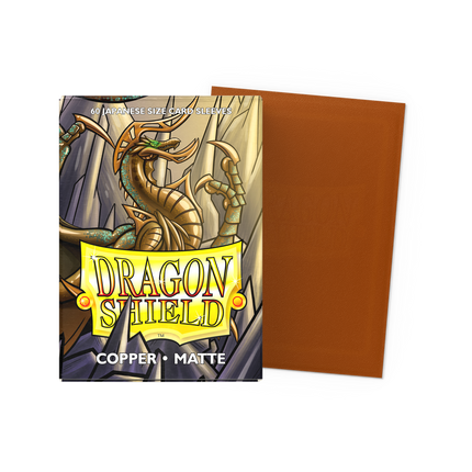 Dragon Shield - Matte Sleeves - Japanese Size - 60pk - Copper - product hero